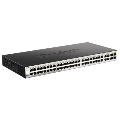 D-Link DGS-1210-52 52-Port Gigabit L2+ Managed Switch, 48 Gigabit ports and 4 combo SFP ports